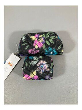 Lug Eyeglass & Mini Pill Case - Compact Dual-Use Design in Black, Color Joy Coll